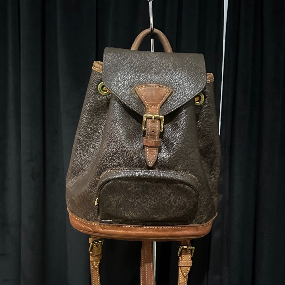 Louis Vuitton Mini Brown and Tan Leather Backpack